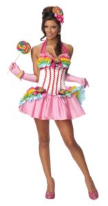 Candy babe with dress and lollipop